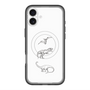 スリムプロテクションプレミアムケース with MagSafe［ Dinosaurs No.1 - White ］