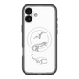 スリムプロテクションプレミアムケース with MagSafe［ Dinosaurs No.1 - White ］