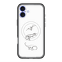 スリムプロテクションプレミアムケース with MagSafe［ Dinosaurs No.1 - White ］
