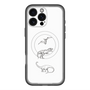 スリムプロテクションプレミアムケース with MagSafe［ Dinosaurs No.1 - White ］