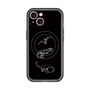 スリムプロテクションプレミアムケース with MagSafe［ Dinosaurs No.1 - Black ］