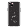 スリムプロテクションプレミアムケース with MagSafe［ Dinosaurs No.1 - Black ］
