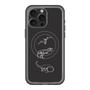 スリムプロテクションプレミアムケース with MagSafe［ Dinosaurs No.1 - Black ］