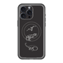 スリムプロテクションプレミアムケース with MagSafe［ Dinosaurs No.1 - Black ］