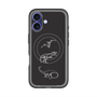 スリムプロテクションプレミアムケース with MagSafe［ Dinosaurs No.1 - Black ］