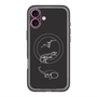 スリムプロテクションプレミアムケース with MagSafe［ Dinosaurs No.1 - Black ］
