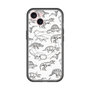 スリムプロテクションプレミアムケース with MagSafe［ Dinosaurs No.2 - White ］