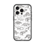 スリムプロテクションプレミアムケース with MagSafe［ Dinosaurs No.2 - White ］