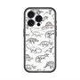 スリムプロテクションプレミアムケース with MagSafe［ Dinosaurs No.2 - White ］