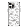 スリムプロテクションプレミアムケース with MagSafe［ Dinosaurs No.2 - White ］