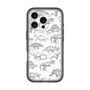 スリムプロテクションプレミアムケース with MagSafe［ Dinosaurs No.2 - White ］