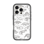 スリムプロテクションプレミアムケース with MagSafe［ Dinosaurs No.2 - White ］