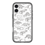 スリムプロテクションプレミアムケース with MagSafe［ Dinosaurs No.2 - White ］