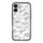 スリムプロテクションプレミアムケース with MagSafe［ Dinosaurs No.2 - White ］