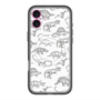 スリムプロテクションプレミアムケース with MagSafe［ Dinosaurs No.2 - White ］