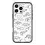 スリムプロテクションプレミアムケース with MagSafe［ Dinosaurs No.2 - White ］