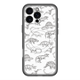 スリムプロテクションプレミアムケース with MagSafe［ Dinosaurs No.2 - White ］