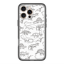 スリムプロテクションプレミアムケース with MagSafe［ Dinosaurs No.2 - White ］