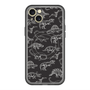 スリムプロテクションプレミアムケース with MagSafe［ Dinosaurs No.2 - Black ］