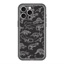 スリムプロテクションプレミアムケース with MagSafe［ Dinosaurs No.2 - Black ］