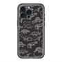 スリムプロテクションプレミアムケース with MagSafe［ Dinosaurs No.2 - Black ］