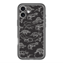 スリムプロテクションプレミアムケース with MagSafe［ Dinosaurs No.2 - Black ］