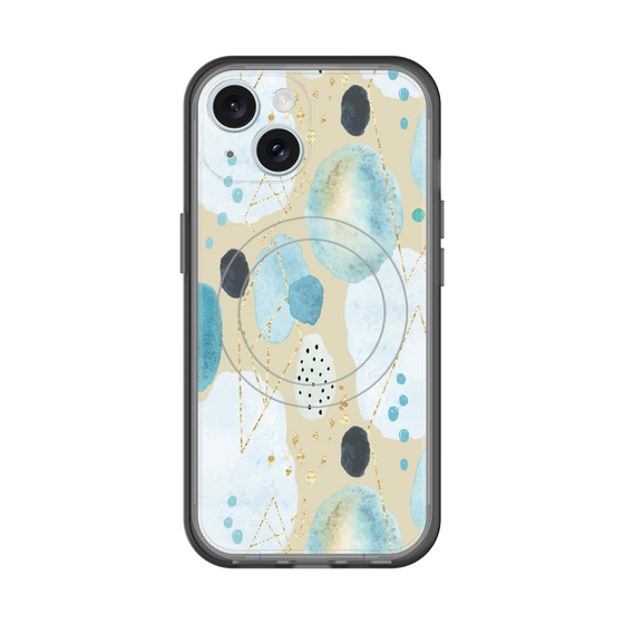 スリムプロテクションプレミアムケース with MagSafe［ 北欧水彩 - 01 ］