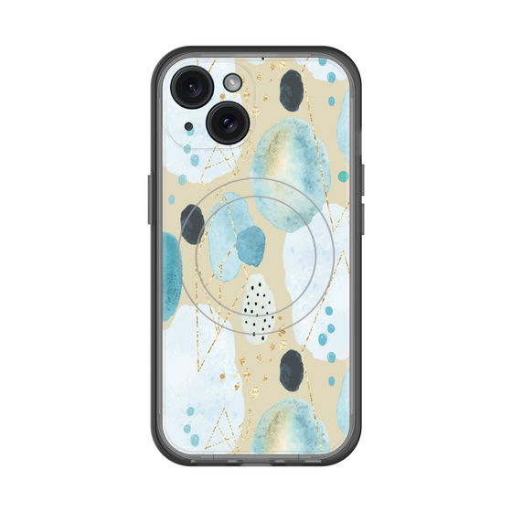 スリムプロテクションプレミアムケース with MagSafe［ 北欧水彩 - 01 ］