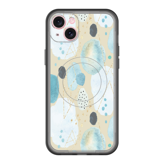 スリムプロテクションプレミアムケース with MagSafe［ 北欧水彩 - 01 ］
