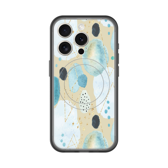 スリムプロテクションプレミアムケース with MagSafe［ 北欧水彩 - 01 ］