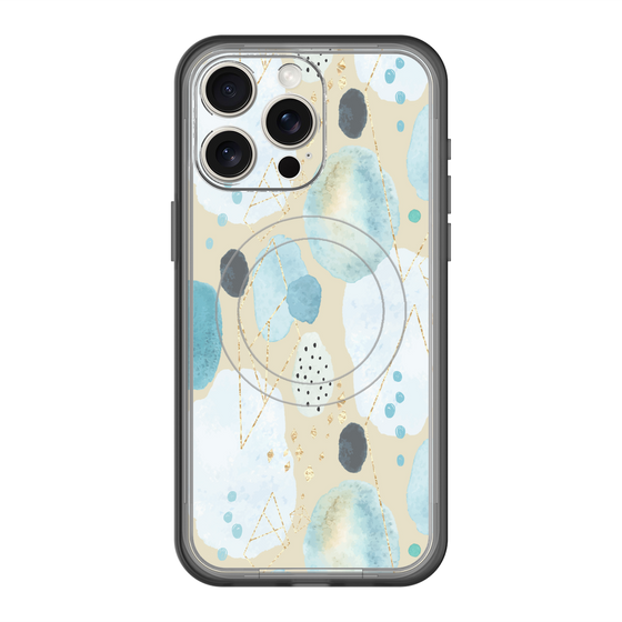 スリムプロテクションプレミアムケース with MagSafe［ 北欧水彩 - 01 ］