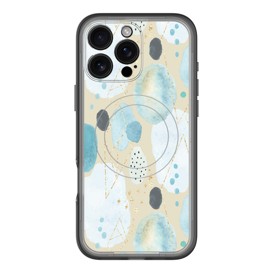 スリムプロテクションプレミアムケース with MagSafe［ 北欧水彩 - 01 ］