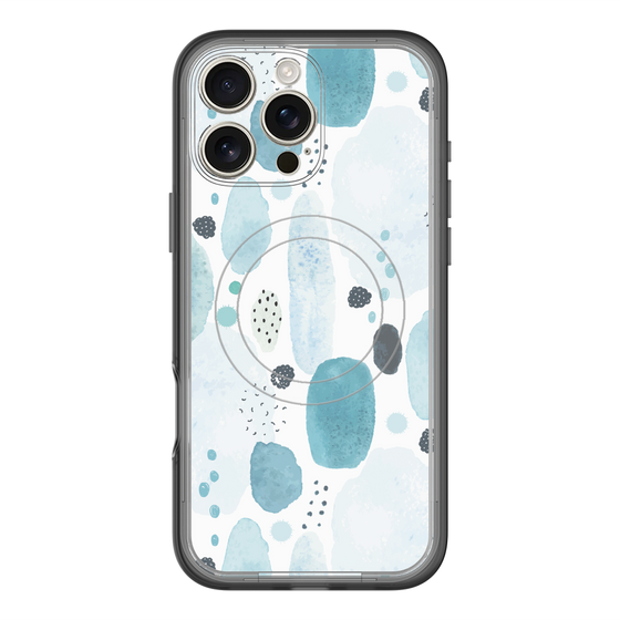 スリムプロテクションプレミアムケース with MagSafe［ 北欧水彩 - 04 ］