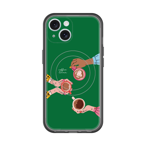 スリムプロテクションプレミアムケース with MagSafe［ Teatime - Green ］