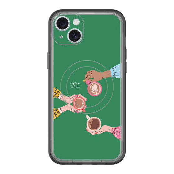 スリムプロテクションプレミアムケース with MagSafe［ Teatime - Green ］