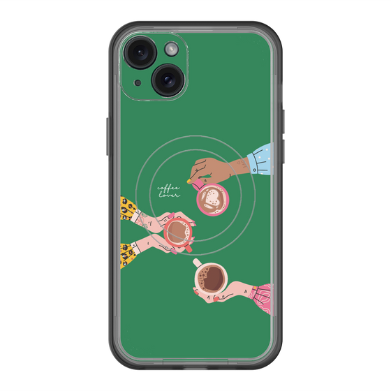 スリムプロテクションプレミアムケース with MagSafe［ Teatime - Green ］