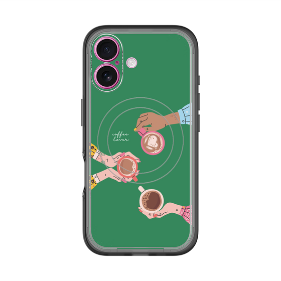 スリムプロテクションプレミアムケース with MagSafe［ Teatime - Green ］