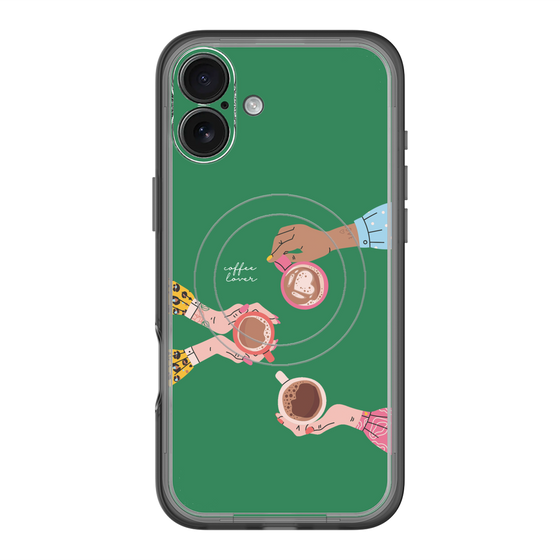 スリムプロテクションプレミアムケース with MagSafe［ Teatime - Green ］