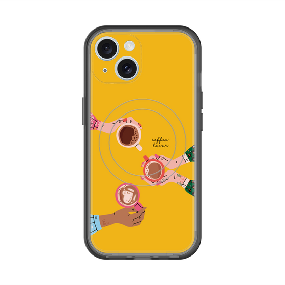 スリムプロテクションプレミアムケース with MagSafe［ Teatime - Yellow ］