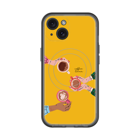 スリムプロテクションプレミアムケース with MagSafe［ Teatime - Yellow ］