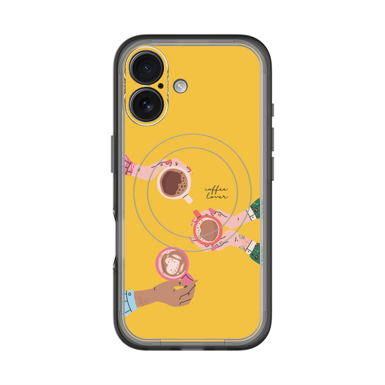 スリムプロテクションプレミアムケース with MagSafe［ Teatime - Yellow ］