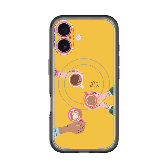 スリムプロテクションプレミアムケース with MagSafe［ Teatime - Yellow ］