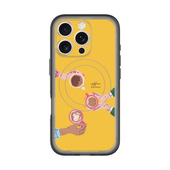スリムプロテクションプレミアムケース with MagSafe［ Teatime - Yellow ］