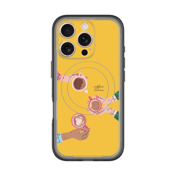 スリムプロテクションプレミアムケース with MagSafe［ Teatime - Yellow ］