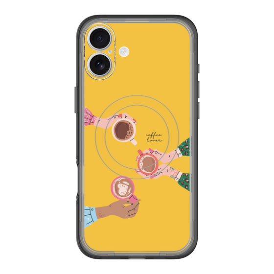 スリムプロテクションプレミアムケース with MagSafe［ Teatime - Yellow ］