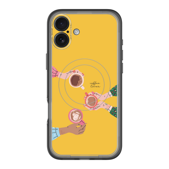 スリムプロテクションプレミアムケース with MagSafe［ Teatime - Yellow ］