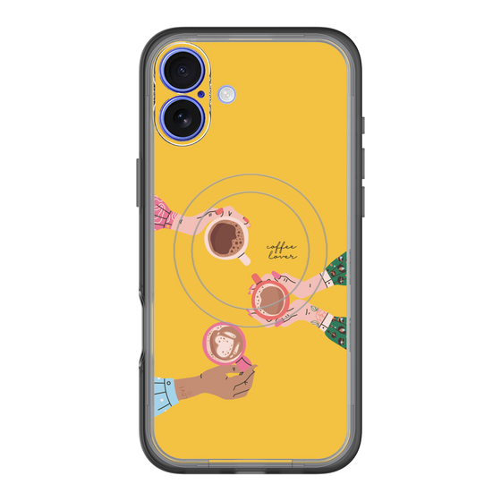 スリムプロテクションプレミアムケース with MagSafe［ Teatime - Yellow ］