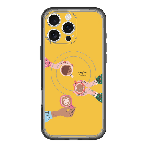 スリムプロテクションプレミアムケース with MagSafe［ Teatime - Yellow ］