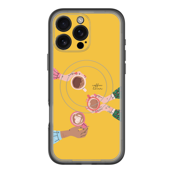 スリムプロテクションプレミアムケース with MagSafe［ Teatime - Yellow ］