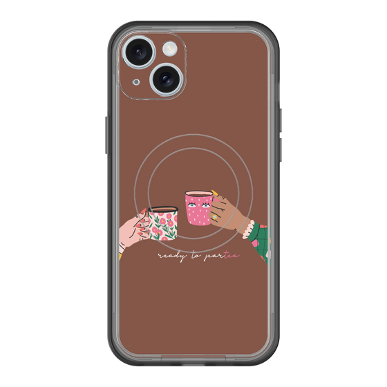 スリムプロテクションプレミアムケース with MagSafe［ Teatime - Brown ］